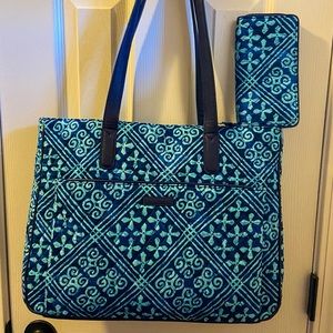 Vera Bradley Commuter Tote and RFID Georgia Wallet